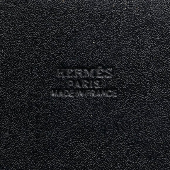 HERMES Navy Leather Tote Bag - Picture 11 of 15